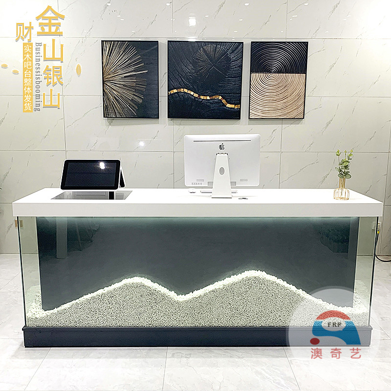 威斯顿展厅商场影院玻璃钢前台门框装饰组合大型景观美陈家具定制